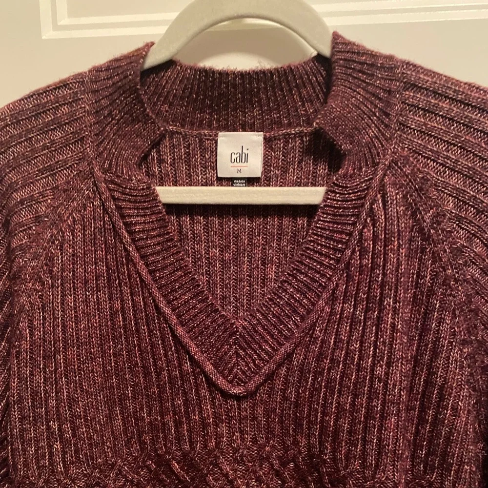Maroon Cabi Sweater - Picture 3 of 5